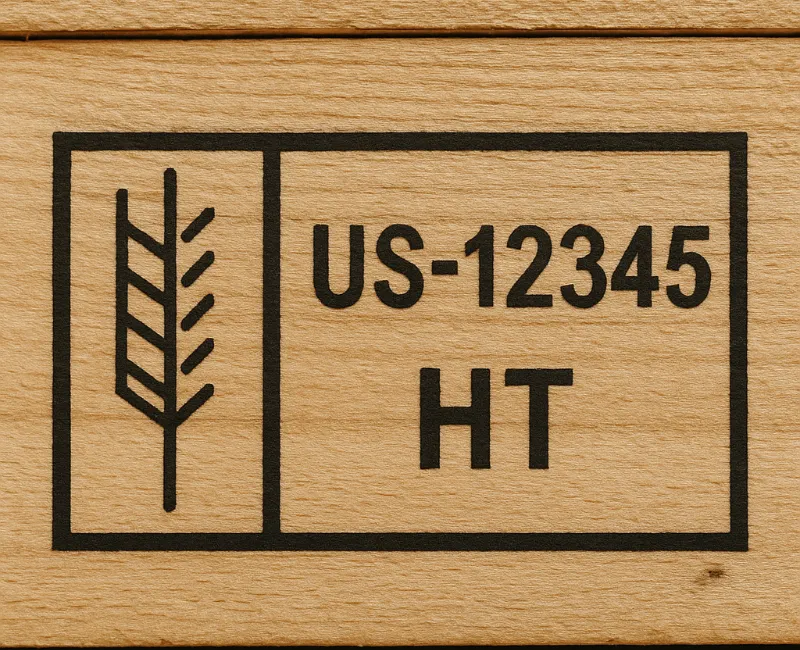 Heat Treated Stamp On Pallet
